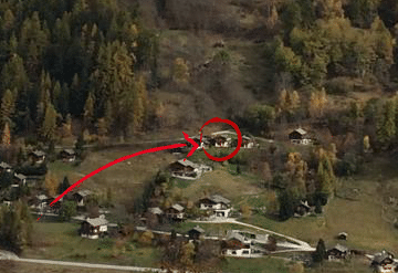 Notre chalet en Val d'Anniviers se trouve ici